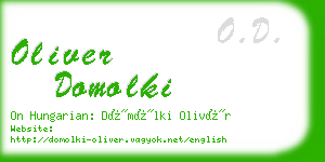 oliver domolki business card